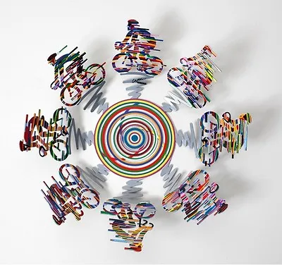 $190 • Buy David Gerstein Artist Object Pop Art Sculptures Cycle Bowl Small Steel
