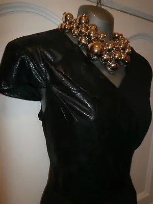£19.99 • Buy Ladies Black Short Sleeve Dress -size 12