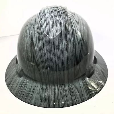 $51.99 • Buy Hard Hat Custom Hydro Dipped , OSHA Approved FULL BRIM, DRIFTWOOD WOODGRAIN NEW