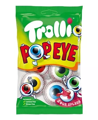 Trolli GLOTZER Eye Balls Popeye Sour Candy (4ct) FREE SHIPPING • $9.45