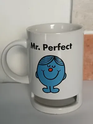 £5.82 • Buy Mr Perfect Mr Men Mug With Cookie Holder Roger Hargreaves Design 2004