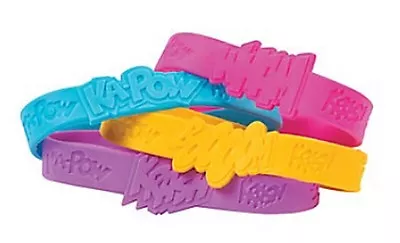 £6.60 • Buy Pack Of 12 - GIRLS Superhero Saying Bracelets - Marvel DC Party Bag Fillers