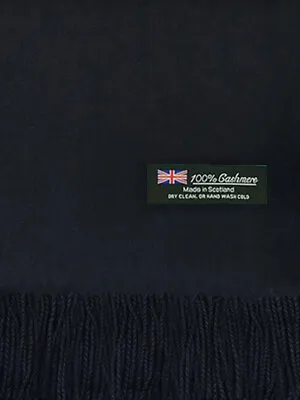 $11.99 • Buy Oversized Blanket 100% Cashmere Scarf Shawl Wrap Solid Scotland Wool Black