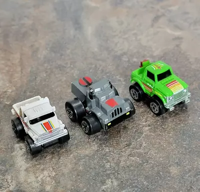 Tracker Green Micro Mini Monster Wheels Machines Tow Truck Lot Of 3 • $3.95