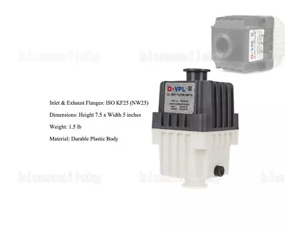 $143.52 • Buy US EMF16 Oil Mist Exhaust Filter, KF25 Ports, For RV3 E2M18 Edwards Vacuum Pump