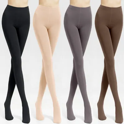 £4.69 • Buy Women Ladies Winter Warm Fleece Lined Thick Tights Thermal Full Foot Pants