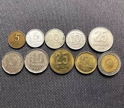 Argentina 🇦🇷 Lot Of 10 World Foreign Coins • $5.50