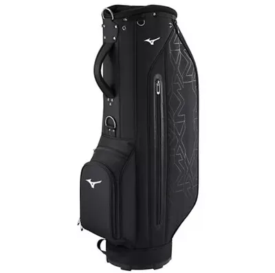 Mizuno MX 006 Men's Golf Caddie Bag 2024 9.5  5Way Stand PE 5lb Ups/Ems Black • $349.95