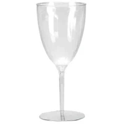 8 Count Wine Glasses Plastic Cocktail Tableware 8 Oz Goblets Clear Drinking Cups • $17.48