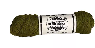 Elsa Williams Needlepoint Yarn Wool 40 Yard Skein #N402 Alvacado Green Made USA • $4.99