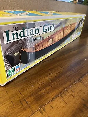 Midwest Products 981 The Indian Girl Canoe Boat Wooden Kit New In Orig Box • $49.99