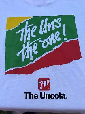 Vintage 7up Seven Up Uncola The Un's The One Shirt Single Stitch USA Made • $29.99