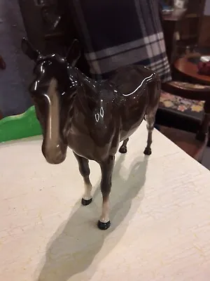 Beswick Brown/grey Horse 10.5  X 8  Vgc • £15