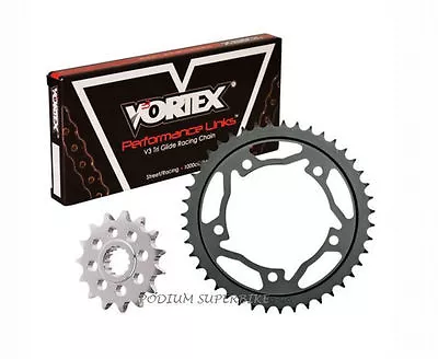 $235.50 • Buy Kawasaki 04-05 Zx10r Vortex 520 Chain & Steel Sprocket Kit 16-41 Custom 150 Link