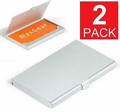 Stainless Pocket Business Card Holder Case ID Credit Name Box Steel Wallet • $6.25