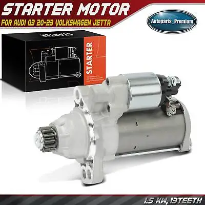 Starter Motor For Audi Q3 20-23 Volkswagen Jetta Golf R Tiguan 1.5KW 12V CCW 13T • $64.99