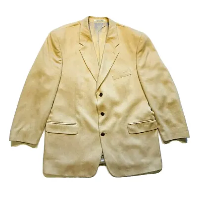 Vtg Brandini Le Collezioni Famous Barr Suede Blazer Sport Jacket Coat Canada 48R • $57.59