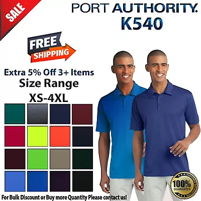 Port Authority K540 Mens Short Sleeve Dri-Fit Silk Touch Performance Polo Shirt • $22.84