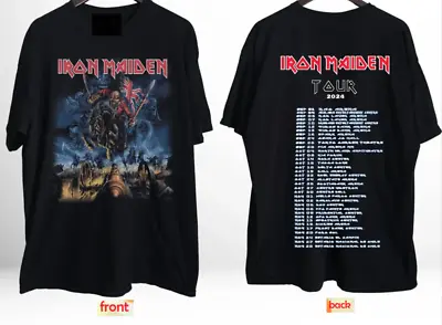 2024 Tour T-Shirt Maiden Iron Past Unisex S-3xl World Future Band Fan • $20.99
