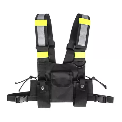 $22.51 • Buy Radio Chest Harness Chest Front Pack Pouch Holster For 2 Way Radio Walkie Talkie