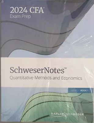 2024 CFA Exam Prep: Level 1 Books 1-5 + Quicksheet (Kaplan Schweser) #66 • £75