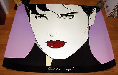 32.25” X 26.25 Patrick Nagel Giclee Print SHANGHAI Wall Art Lithograph 1997 • $125