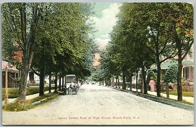 Mount Holly Nj Union Street Antique Postcard • $13.99