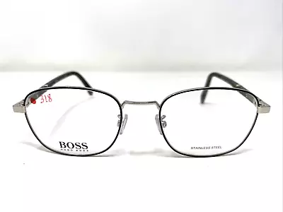 Hugo Boss Italy BOSS 1147/F P5I 54-20-145 Silver Full Rim Eyeglasses Frame D578 • $120