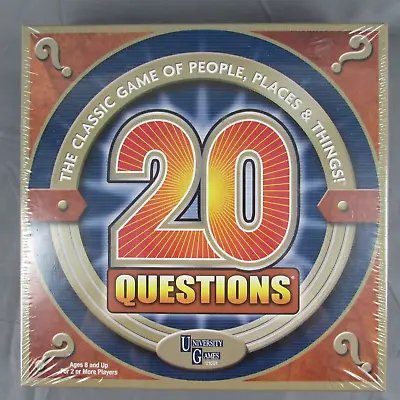 20 Questions Board Game 2010 University Games New In Box Sealed • £21.36