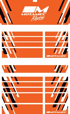 Motamec PRO94 Tool Chest Racing Orange Magnetic Sticker Decal Set • $120.01