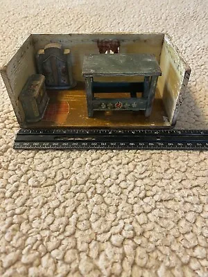 Vintage German Dollhouse Box Room • $149