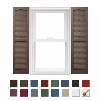 Homeside Open Louver Vinyl Shutter (1 Pair) • $38.68