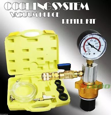 Auto Engine Vacuum Coolant Cooling System Purging Tool Kit Refill Refilling • $53.99