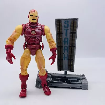 Iron Man Marvel Legends Series 1 With Stark Base Stand Loose 6” Toybiz Avengers • $24.99