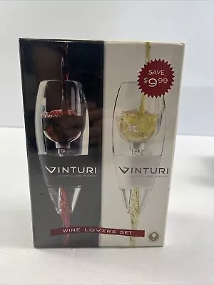 Vinturi Wine Lovers Set Essential Red And White Wine Aerators Set Of 2 New • $101.95