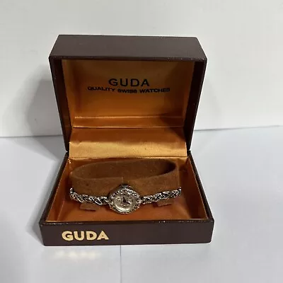 Vintage Guda Swiss Watch 17 Jewels Incabloc With Purchase Receipt And Warranty • $180