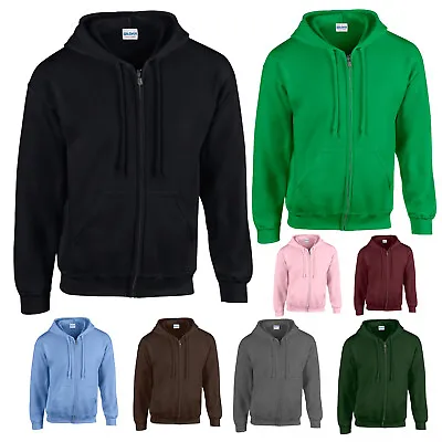 £15.49 • Buy Gildan Heavy Blend Zip Hooded Sweatshirt Hoodie Gd58