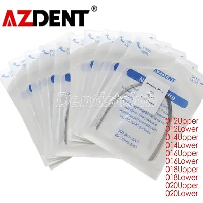 AZDENT Dental Orthodonic Stainless Steel Arch Wires Round Ovoid Form 10 Sizes • $78.74