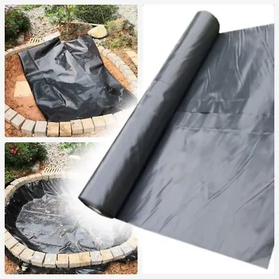 £12.95 • Buy Pond Liner Garden Fish Pond Landscaping Pool Plastic Thick Heavy Duty Waterproof