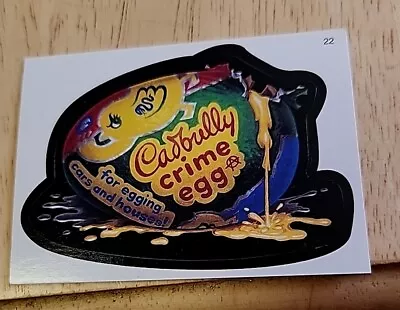 Wacky Packages Sticker Trading Card Cadbury Crime Egg Creme Cap'N Crunch Crutch • $17.08