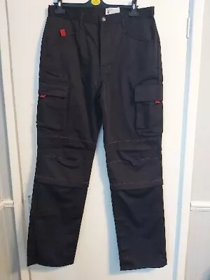 Zip Off Leg Cargo Trousers Size Medium 31  Leg Navy • £12.99