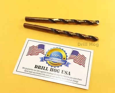 1/8  Drill Bit 1/8  HI-Molybdenum M7 HSS Twist 2 Pk Drill Hog Lifetime Warranty  • $6.64