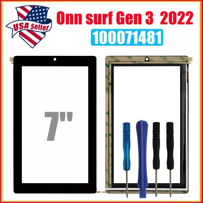 7 Inch Touch Screen Digitizer Glass For ONN Gen 3 Surf 2022 Tablet 100071481 • $18.78