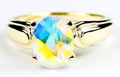 MERCURY MIST TOPAZ 10k Yellow Gold Ring -Handmade • R058 • $328.98