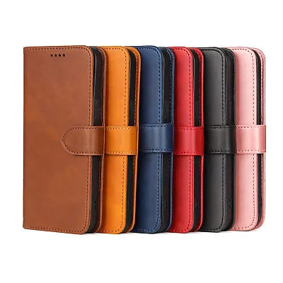 $8.99 • Buy For Samsung Galaxy S7 S8 S9 Plus Wallet Leather Case Flip Card Business Cover
