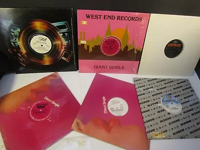 Lot Of 6  Pop Disco 12  Vinyl Album Singles 1970s 1980s VG+     Condition BB18 • $9.90