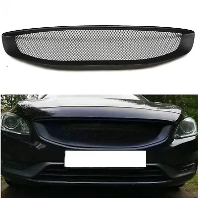 1x Front Bumper Grille Mesh Matte Black For Volvo S60 V60 2014-2018 Fiberglass • $139.87