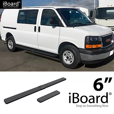 APS Stainless Steel Running Board Fit Chevy Express GMC Savana 03-24 • $219