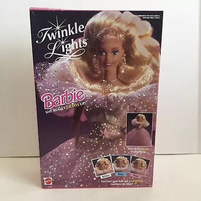 NEW In UNOPENED/SEALED BOX 1993 TWINKLE LIGHTS Barbie Doll Mattel 10390 • $32