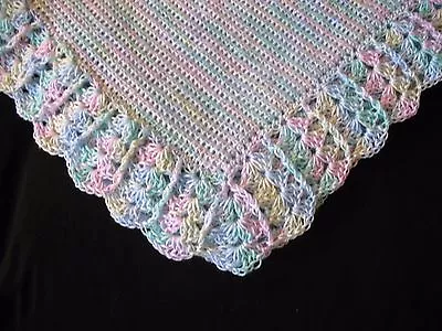 NEW Handmade Crochet Baby Blanket Afghan (Multi) • $34